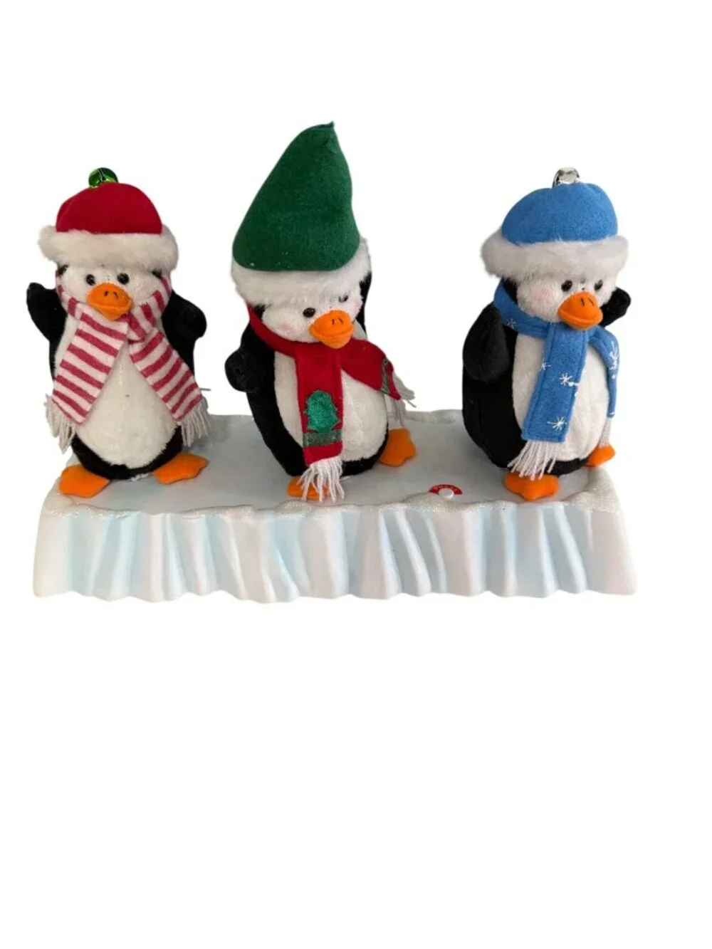 Pan Asian Creations Animated Musical Christmas Penguins Tabletop Decoration AS I